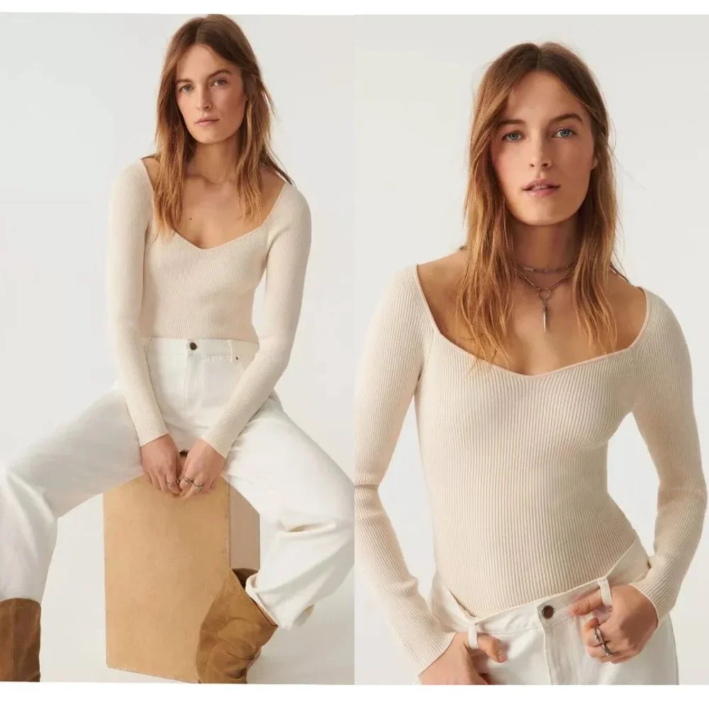Ba&Sh Olaf ribbed pullover sweater FINAL PRICE NO OFFERS CONSIDERED - Picture 2 of 7